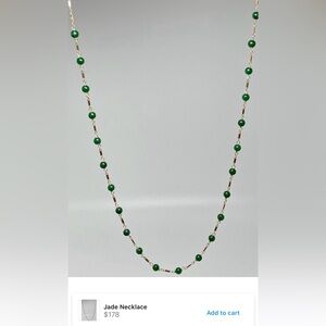 Jade layering necklace